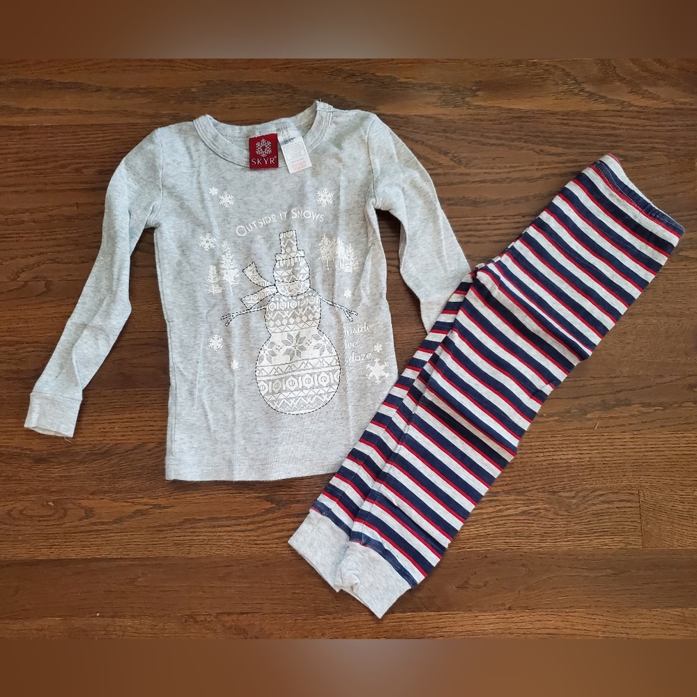 SKYR brand Boys 4T snowman pajamas